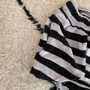 Mikoh Shorts - Gray and Black Striped Mikoh Beach Shorts Mikoh Shorts - Gray and Black Striped Mikoh Beach Shorts